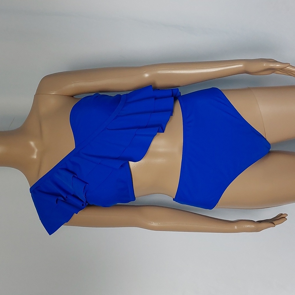 Live life on the beach‎ Womens  Blue Bikini Swimwear Size M